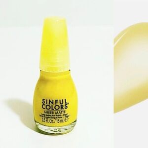 ⭐️5 For 25⭐️ Sinful Colors Sheer Matte Nail Polish 2755 See-Through Citrine